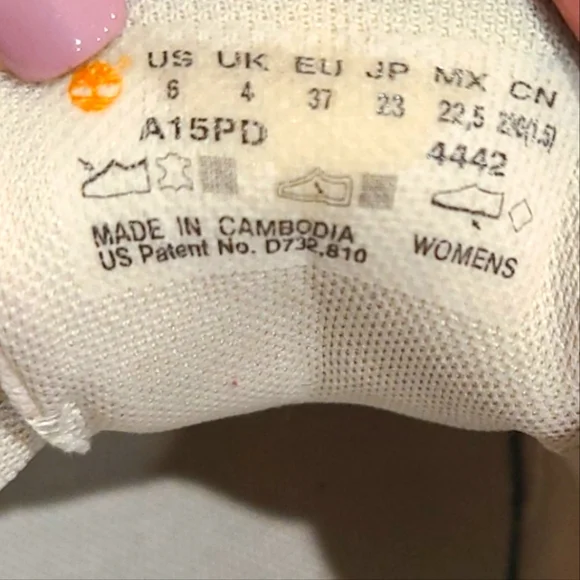 Timberland Amherst Canvas Beige Oxford Women Shoes | Size 6 - Picture 9 of 12